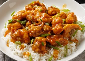 Orange Chicken with Rice