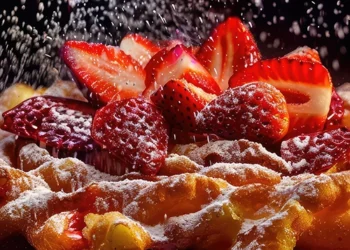 Strawberry Funnel Cake