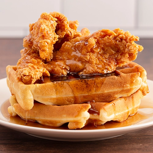 chicken and waffles