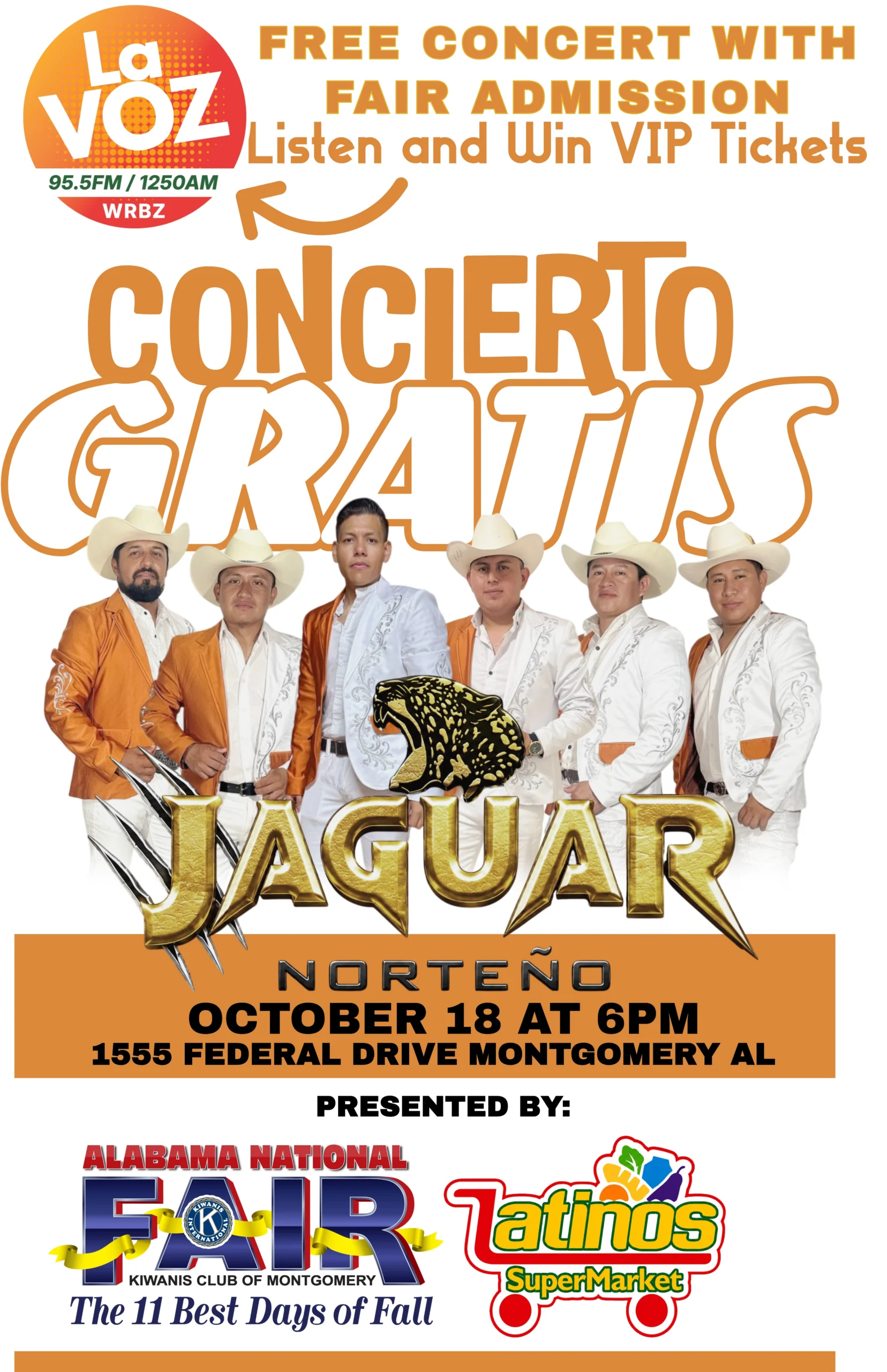 JaguarNortenoConcertPoster 2026